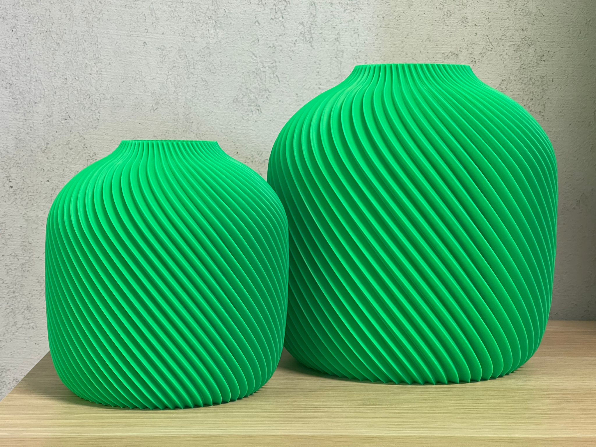 Wazon Spiralny Zielony